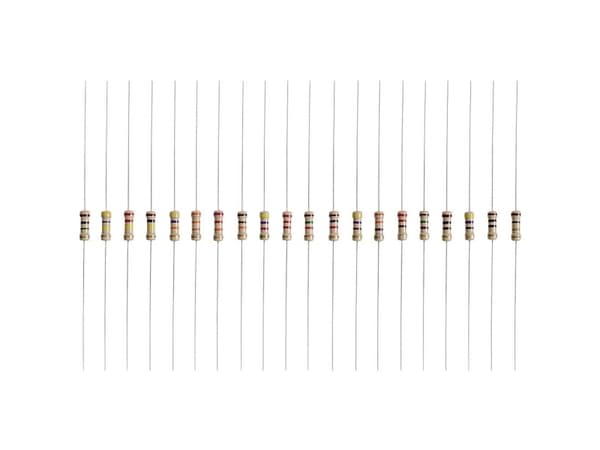 Quadrios 22P111 Kolbeläggningsmotståndssortiment 150 Ω med axial tråd 0,5 W 5 % 1 set