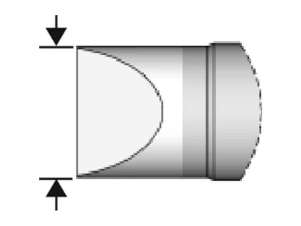 JBC Tools C470006 Loddespids Mejselform, lige Spidsstørrelse 2.5 mm Indhold 1 stk