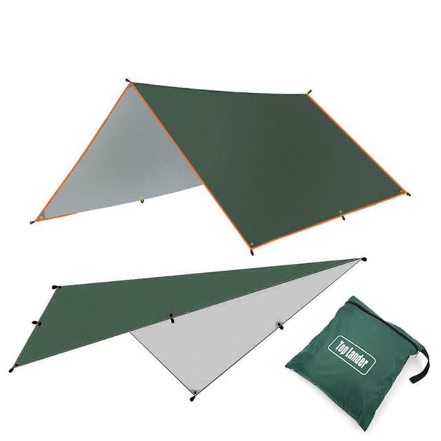 Luifel - 3 x 3m - vattentät tarp - tältskugga - Ultraalight - Trädgårdstak - Solskydd - Utomhuscamping Turist Beach Sun Shelter