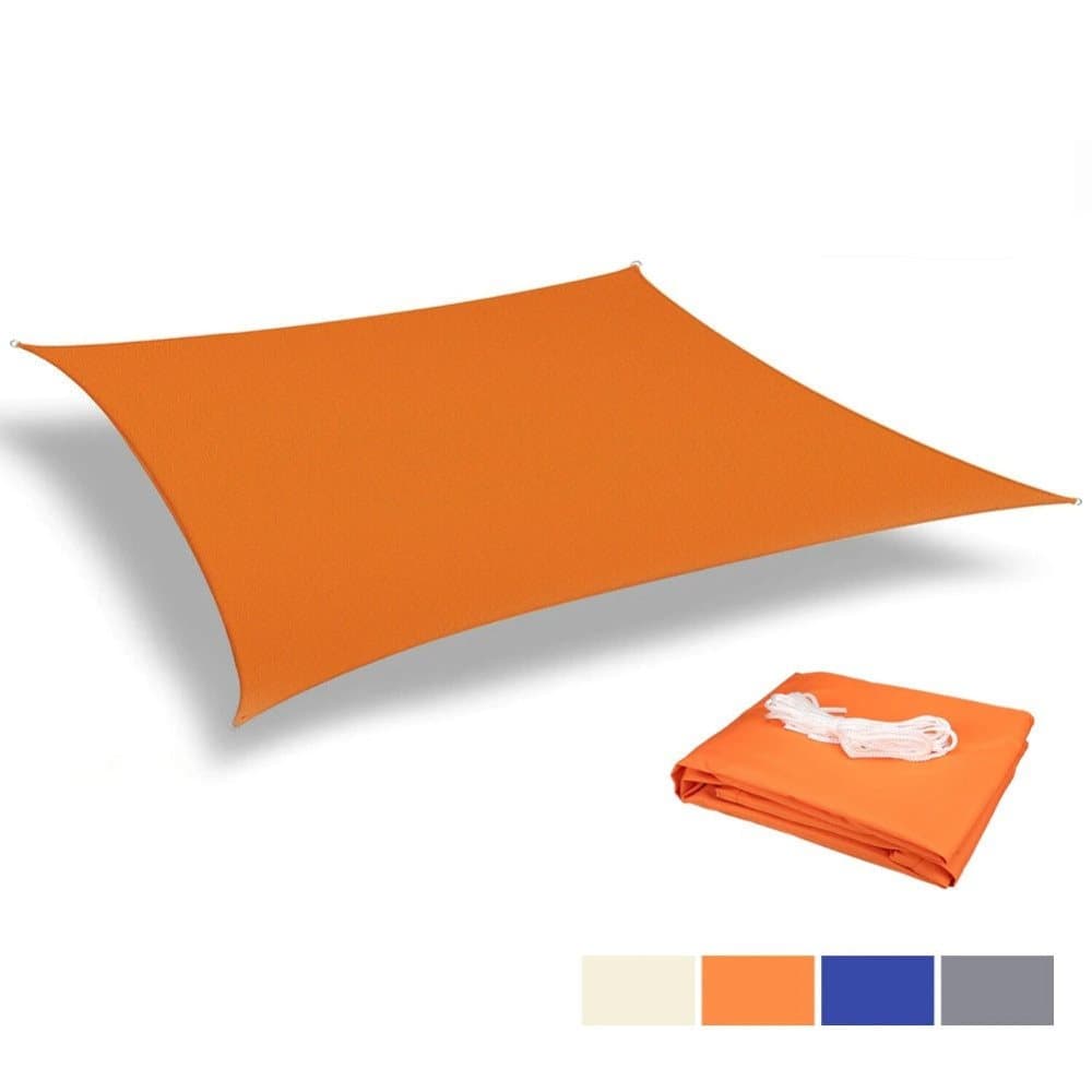 Solskydd - Vattentät - Orange - 98% UV-block - Solskydd utomhus - för trädgårdsterrass - markisskydd - markisskydd - trädgårdsleverans - rektangulär