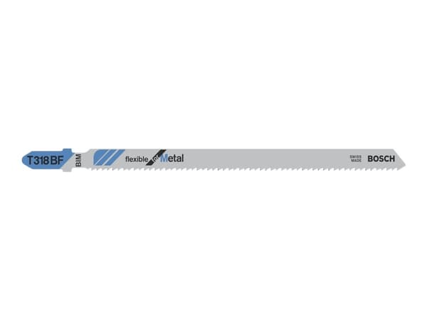 Bosch flexible for Metal T 318 BF - Sticksågblad - för metall, metallrör, profiler - 5 delar - längd: 132 mm