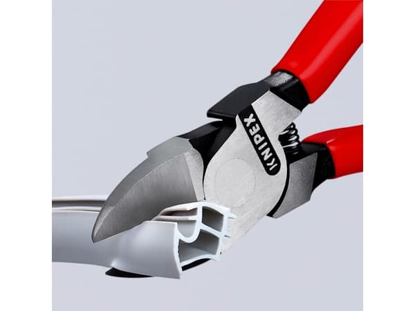 Knipex 72 01 160, Avbitartång, Kromvanadinstål, Plast, Röd, 160 mm, 164 g