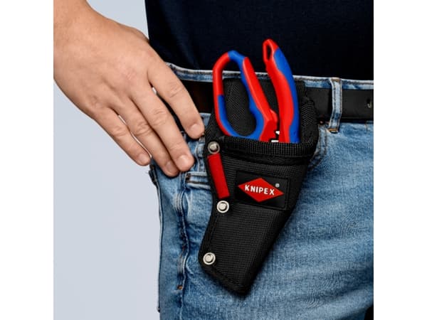 Knipex 00 19 75 LE, Skrutrekkerholder, Tang, Saks, Skrutrekker, Polyester, Sort, Rød, SVHC, 40 mm