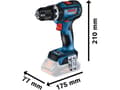 Miniatyrbilde 5 av 5: Bosch GSB 18V-90 C, Slagtrekker, Pistolhåndtak, 1/2", Sort, Blå, 2100 RPM, 630 RPM