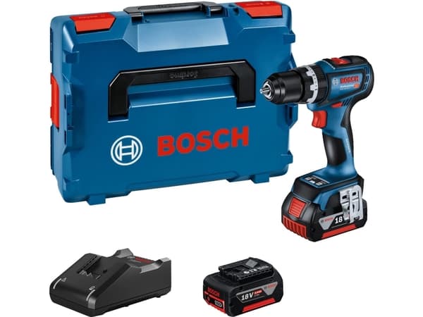 Bosch GSB 18V-90 C, Slagtrekker, Pistolhåndtak, 1/2", Sort, Blå, 2100 RPM, 630 RPM