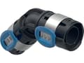 Pikkukuva 2 / 3: Geberit FlowFit mutka 45°, 32 mm, musta PPSU