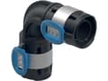 Pikkukuva 2 / 3: Geberit FlowFit -mutka 90°, 32 mm, musta PPSU