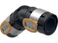 Pikkukuva 2 / 3: Geberit FlowFit mutka 45°, 50 mm, musta PPSU