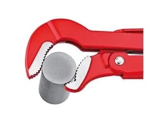 Knipex 83 30 015, Röd, Rostfritt stål, Rörtång i svensk modell, Röd, 6 cm, Kromvanadinstål, Kromvanadinstål