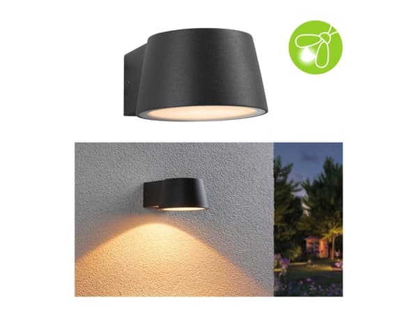 Paulmann Capea 2200K Wand 94713 Ulkouima seinävalaistus LED (RGB) 6 W Musta