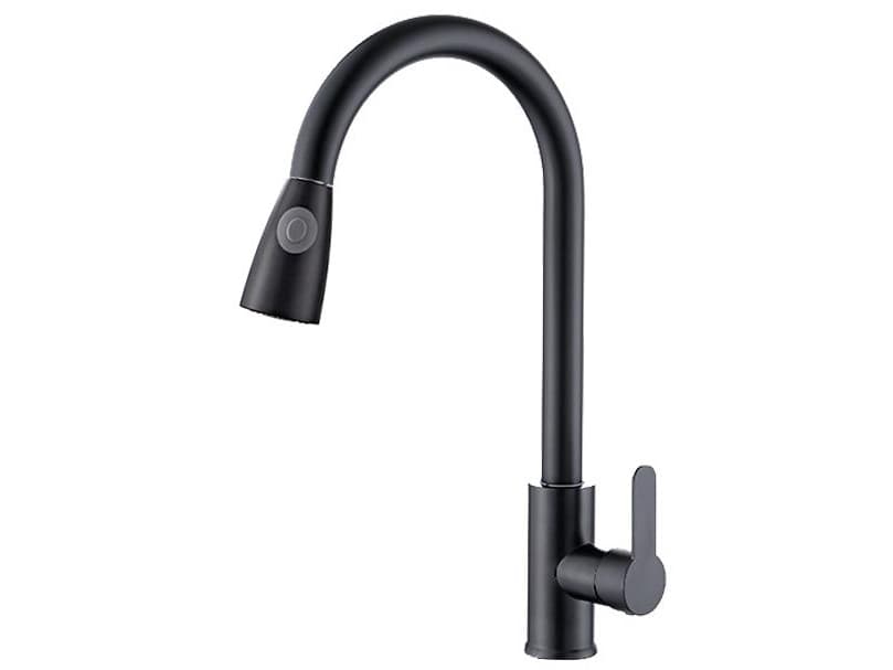 Thema_Lux Kitchen Mixer With Pull Out In Black