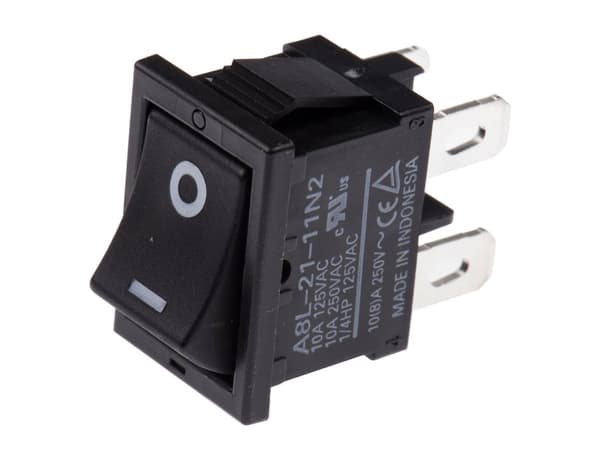 Omron A8L-21-11N2 Vippekontakt 250 V/AC 10 A 2 x On/Off IP40 Klikkende 1 stk Bag
