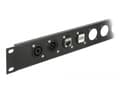 Miniatyrbild 3 av 3: Delock D-Type Module - Modulkontaktplatta med insnäppsfästen - kan monteras på panel - USB 2.0 Type B - svart