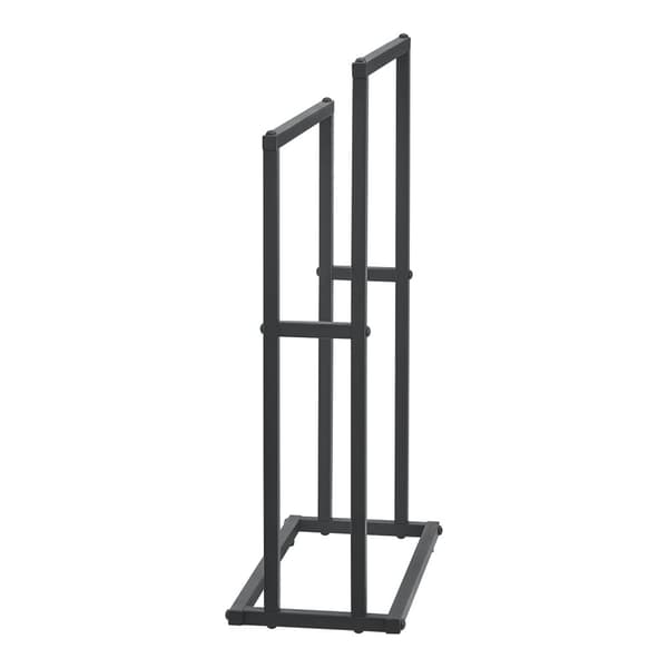 Handduksställ Omalo 78x48x24 cm stål svart [en.casa]