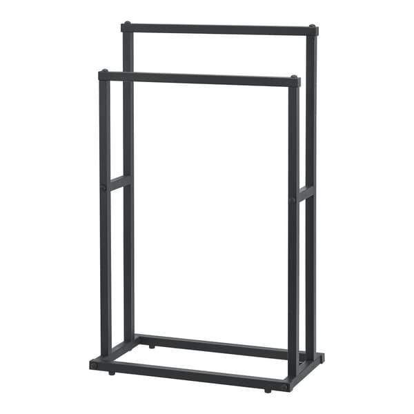 Handduksställ Omalo 78x48x24 cm stål svart [en.casa]