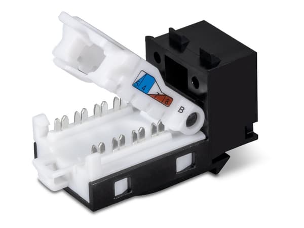 TRENDnet TC-K25C6BK - Modulaarinen tulo - CAT 6 - Musta - TAA-yhteensopiva (25 kpl)