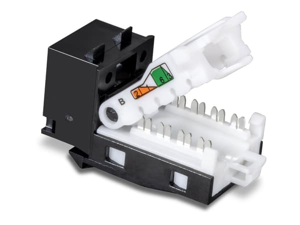 TRENDnet TC-K25C6BK - Modulaarinen tulo - CAT 6 - Musta - TAA-yhteensopiva (25 kpl)