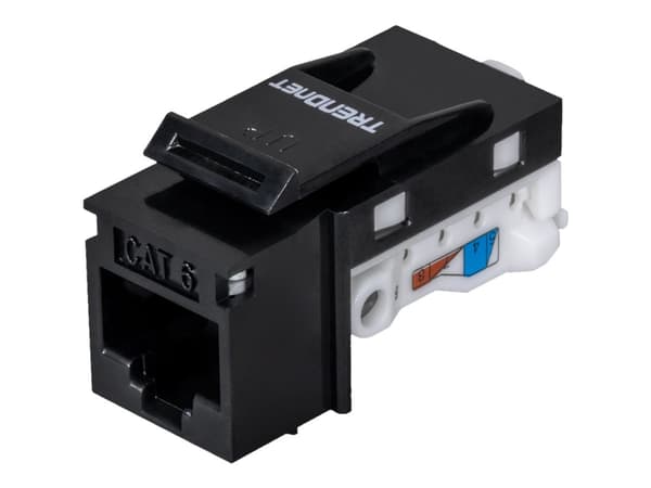 TRENDnet TC-K25C6BK - Modulaarinen tulo - CAT 6 - Musta - TAA-yhteensopiva (25 kpl)