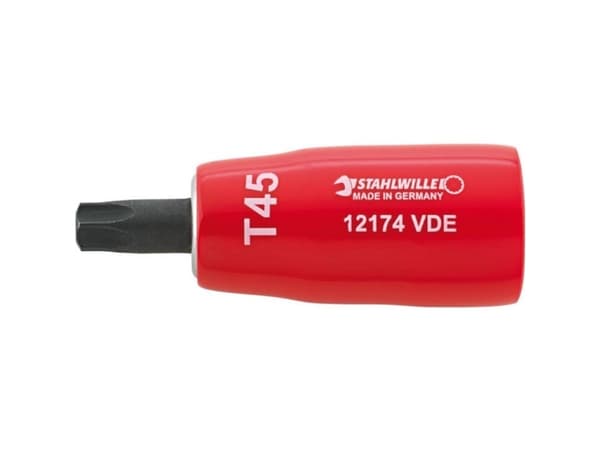 STAHLWILLE 12174 VDE, Enkel enhet, Nøkkelendemontering, Stål, Kromfarget, 67 mm, 22,8 mm