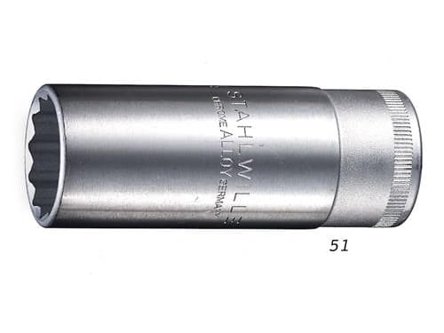 Stahlwille 51 A 1 03420048 Kaksoiskuusikulmahylsy 1 1/2 (12,5 mm)