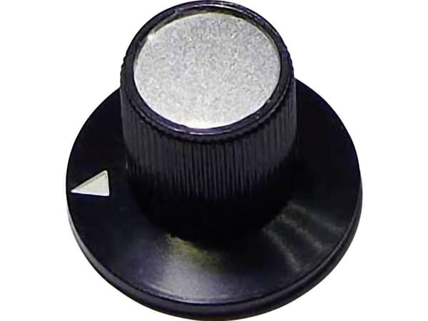 TRU COMPONENTS 23/12 Drejeknap Sort (Ø x K) 23 mm x 17 mm 1 kpl TRU COMPONENTS 23/12 Drejeknap Sort (Ø x K) 23 mm x 17 mm 1 stk