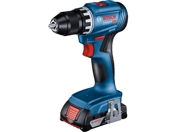 Bosch GSR 18V-45 Professional - Drill/driver - trådløs - 2 hastigheter - nøkkelfri borhylse 13 mm - 45 N·m - 2 batterier, inkludert lader - 18 V