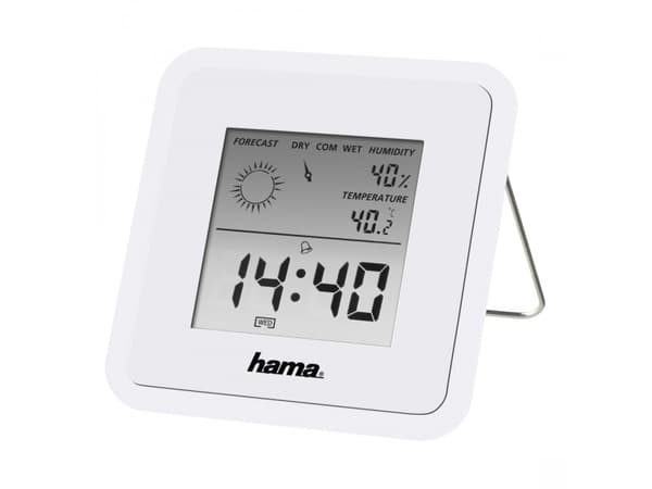 Hama TH50 - Värmehygrometer - digital - vit