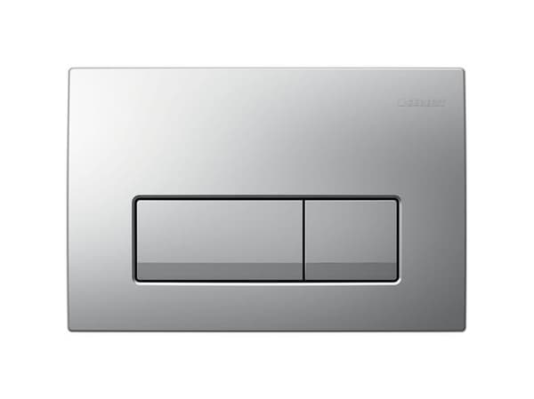 Geberit bejt.plade Delta50 - 246x164x26mm tryktaste mat krom