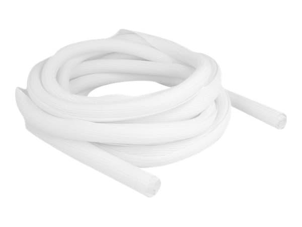 Delock - Flätad ärm - 19 mm diameter - 5 m - vit
