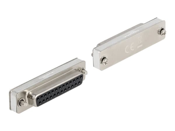 Delock - Loopback-kontakt - DB-25 (hona) skruvbar - EIA-232/422/485 - silver