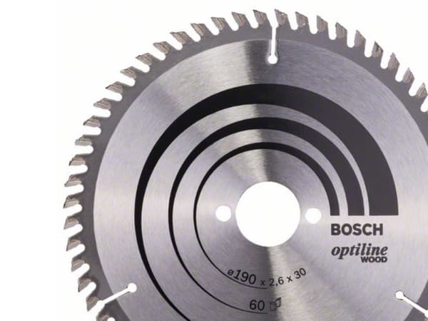Bosch OPTILINE RUND RING Ø190X2,6X30MM 60T