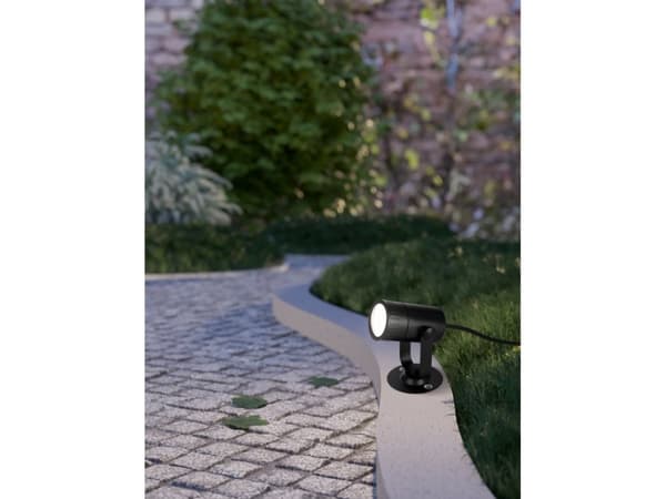 EGLO Nema-Z, Golvbelysning för utomhusbruk, Svart, Plast, Stål, IP65, Camping, Trädgård, II