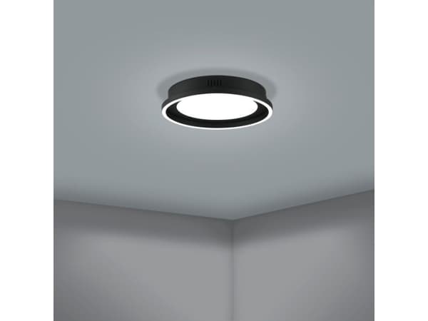 EGLO CALAGRANO TAK Ø380 1500+1400LM 3000-6500K SVART/HVITT