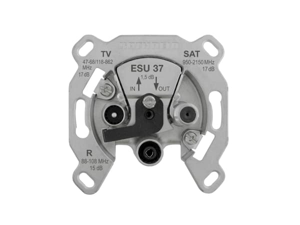 Kathrein ESU 37, TV+radio, 0,7 dB, Metallisk, Metall Metallisk