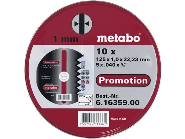 Metabo SP - Skärskiva - för rostfritt stål, stål - 10 delar - 125 mm - rakt