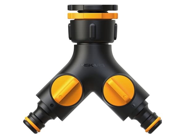 Fiskars 1027061, Vannkrankontakt, Sort, Oransje