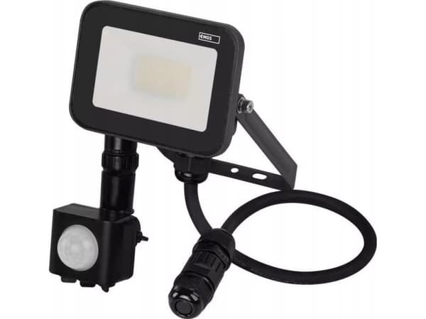 Emos-lampe LED-lampe Emos Profi/Ideo PIR ZS2712 10W 1100 lm 4000K IP65 bevegelsessensor PIR svart