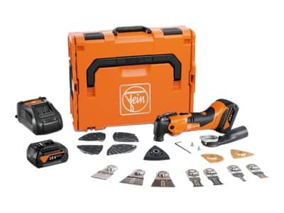 Fein AKKU Multimaster AMM 500 PLUS TOP 71293861000 Batteridrevet multifunktionsværktøj inkl. batteri, inkl. ekstra batteri, Inkl. oplader, inkl. tilb