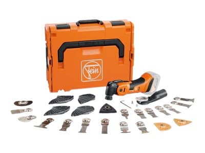 Fein Akku MULTIMASTER AMM 700 Max Top AS 71293663000 Batteridrevet multifunktionsværktøj uden batteri, uden oplader, inkl. tilbehør, Kuffert 62 dele