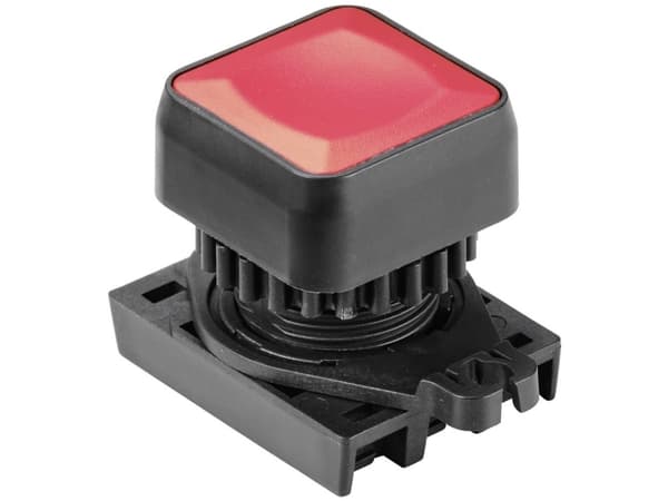 TRU COMPONENTS TC-10344016 S2PRS-P1R Trykknap Kvadratisk Rød 1 stk