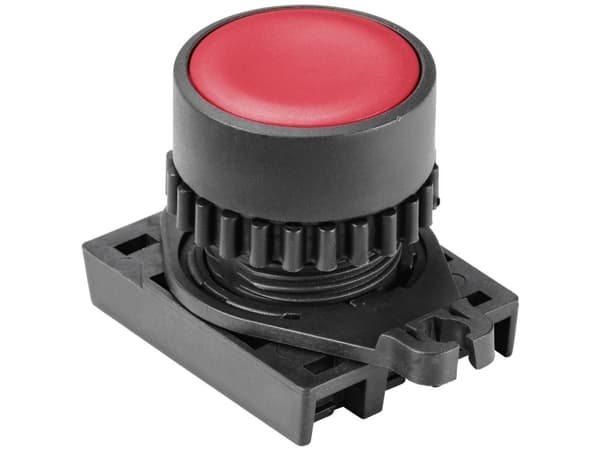 TRU COMPONENTS TC-10344008 S2PR-P1R Painonappi pyöreä punainen 1 kpl