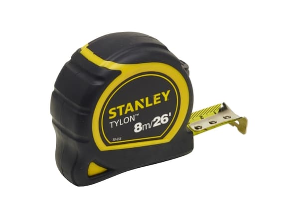 Stanley metrisk-tommers tylon som måler 8m 25mm 30-656