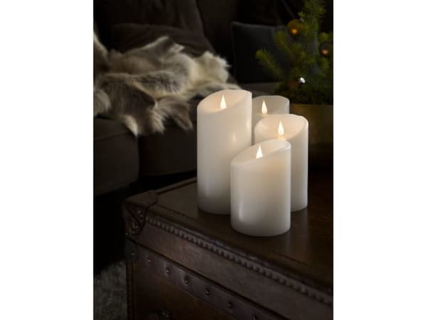 Konstsmide 1840-100, Vit, Vax, IP20, 1 lampor, LED, Varmvitt