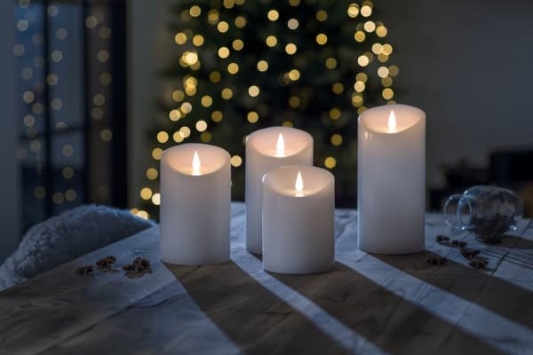 Konstsmide 1840-100, Vit, Vax, IP20, 1 lampor, LED, Varmvitt