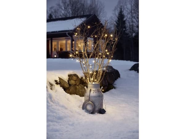 Konstsmide 3733-100 Lyskæder med batterier Udvendigt Batteridrevet Antal pærer 240 LED (RGB) Varmhvid Oplyst Længde: 24 m