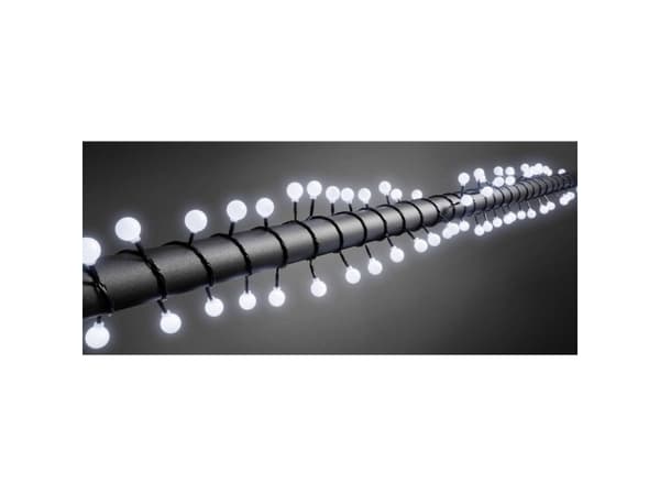 Konstsmide 3696-207 Mini-ljuskedja Externt via ström LED (RGB) Kallvit Belyst Längd: 6,32 m