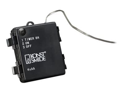 Konstsmide - Dekorasjonshengelampe - LED x 24 - total: 1.44 W - varmt hvitt lys - snowflake - blank