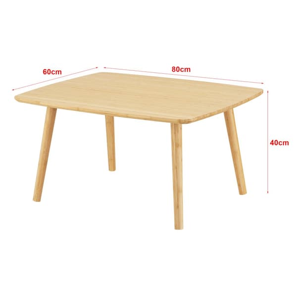 Soffbord Nurmijärvi 40x80x60 cm bambu [en.casa]