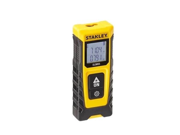 Stanley SLM65, Avståndslasermätare, Matarfack, m, Svart, Gul, Digital, LCD, 20 m