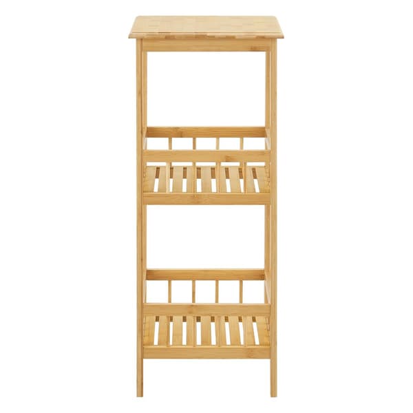 Hylla Pyhäjärvi 79x33x33 cm bambu [en.casa]